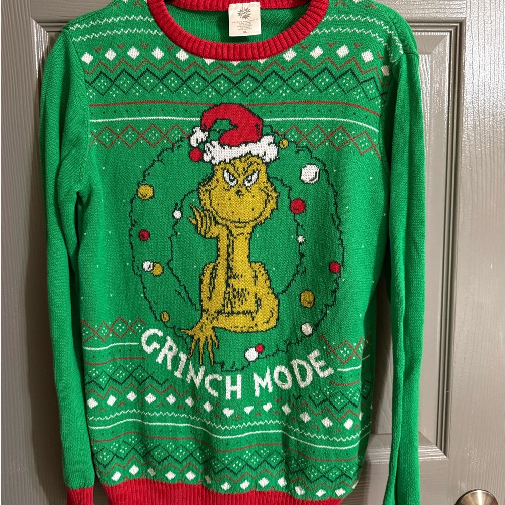 Dr. Seuss The Grinch “Grinch Mode” Ugly Christmas Sweater